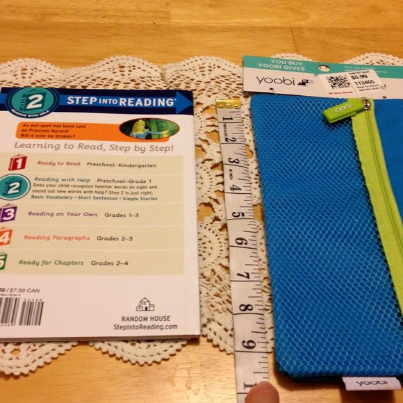 Back to School, New Yoobi pencil pouch and Sleeping Beauty Reader - Picture 2 of 6